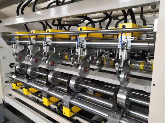 10KW Thin Blade NC Slitter Scorer Machine με γραμμή παραγωγής εργοστασίων ελέγχου PLC