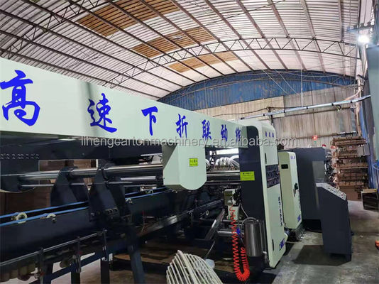 Προηγμένη εκτύπωση Flexo Slotting Die Cutter με ηλεκτρονική μηχανή Bundler Gluer