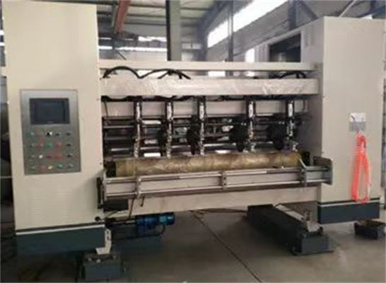 Μηχανή σχηματισμού χαρτιού Nc Thin Blade Slitter Scorer With Stacker Machine για κυματοειδή