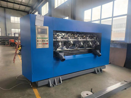 5500 KG ημιαυτόματη κυματισμένη χαρτόνι Slitter Scorer Machine για το κατάστημα τροφίμων