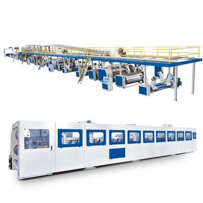 4500 KG Υψηλής Ταχύτητας Τριπλάσια Επαγγελματική Γραμμή Παραγωγής Κάρτον για Επιτυχή Συσκευασία