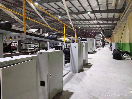 0.75KW οριζόντια έξοδος υψηλής ταχύτητας 5 πλεγμάτων κυματοειδής κουτί παραγωγής