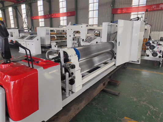 6500 KG μονοπρόσωπος κυματοειδής ρολ χαρτιού Kraft B E F φλάουτο μονοπρόσωπος κυματοειδής μηχανή