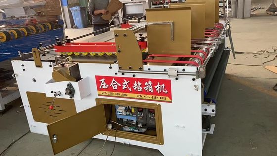 Εγχειρίδιο Carton Box Folder Gluer Μηχανή για το αίτημα του πελάτη κυματοειδείς κουτιά από χαρτόνι