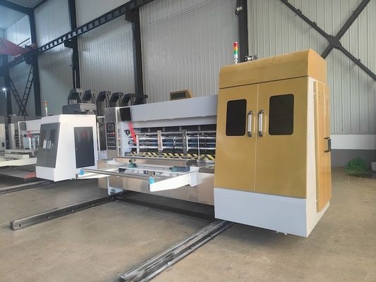 1000 KG βάρος υψηλής ταχύτητας Flexo εκτύπωση Slotter Die Cutter Machine 4 χρώματα για αγροκτήματα
