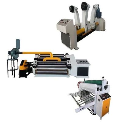 380v Χωρίς δάχτυλα τύπου Single Facer Ατμοθέρμανση 2 πλεγμάτων Υπερμεγέθης κυματοειδούς χαρτόνι παραγωγής γραμμής κατασκευής Μηχανή