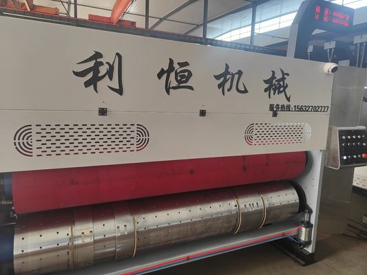 1-6 χρώματα αυτόματη εκτύπωση Flexo Slotting Die Cutting κυματοειδής συσκευή κατασκευής κιβωτίων