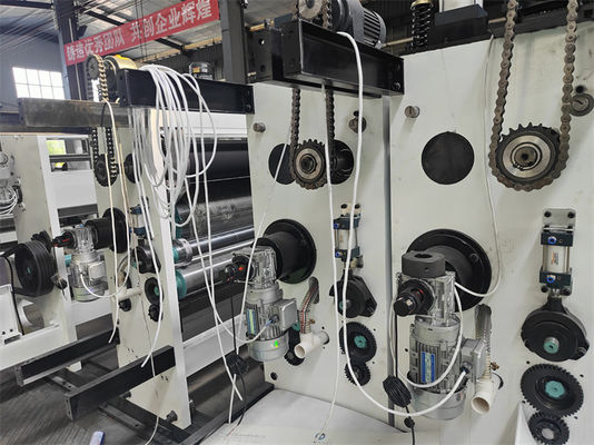 1000 KG βαρύτητα Flexo εκτυπωτική μηχανή για κυματοειδή εκτύπωση χαρτονιού Slotting Diecutting