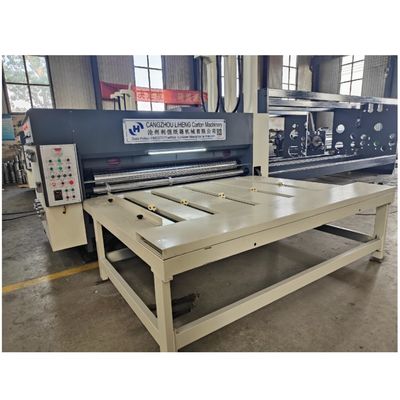 350 Max.slotting βάθος ημιαυτόματη κυματοειδής συσκευή κατασκευής κουτιών με αλυσίδα τροφοδοσίας