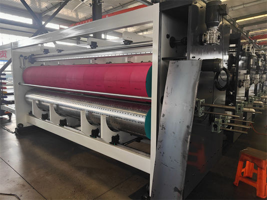 1000 KG βάρος αυτόματο Flexoprinter Slotter περιστροφικό πεθαίνει κόπτης κυματοειδής χαρτόνι χαρτόνι κατασκευής μηχανή
