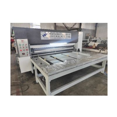 1500 KG ημιαυτόματο τύπο αλυσίδα τροφοδοσίας κυματισμένο κουτί πίτσα Flexo εκτυπωτής περιστροφική μηχανή κόψιμο πεθαμένου