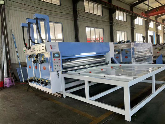5000 KG αυτόματη αλυσίδα τροφοδοσίας κυματοειδής χαρτόνι εκτύπωση Slotting die-κόψιμο μηχανή
