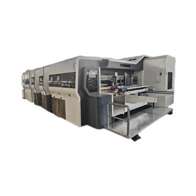 Αυτόματη υψηλής ευκρίνειας Flexo εκτύπωση Slotting περιστροφική κόψιμο πετσέτας με συσκευή στοιβάζοντας