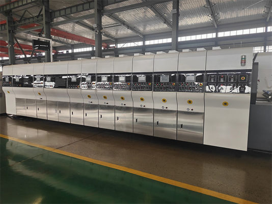 Αυτόματη υψηλής ευκρίνειας Flexo εκτύπωση Slotting περιστροφική κόψιμο πετσέτας με συσκευή στοιβάζοντας