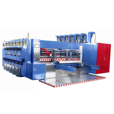 ταχύτητα Flexo εκτύπωση Slotting Die-cutting Machine για τη λιανική συσκευασία ZYKM 1228 σειρά