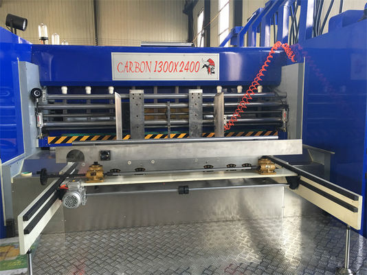 1-6 χρώματα αυτόματη εκτύπωση Flexo Slotting Die Cutting κυματοειδής συσκευή κατασκευής κιβωτίων
