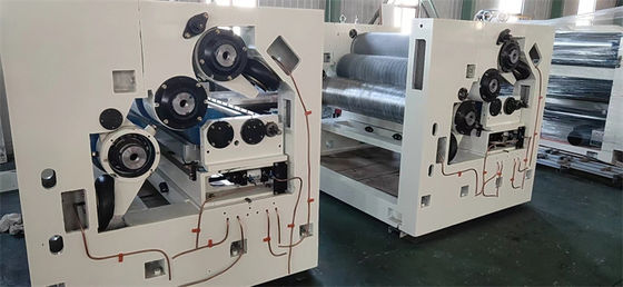 1200*960*2200mm ημιαυτόματη 2 στρώσεις κυματοειδής χαρτί μονόπλευρη μηχανή παραγωγής
