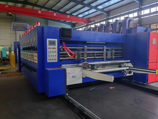 150-200 PC/min Μηχανή ελαστικής εκτύπωσης ταχύτητας για κουτιά από χαρτί κυματοειδή