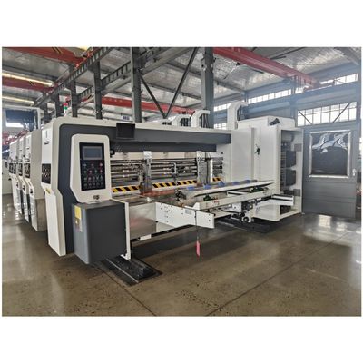 150-200 PC/min Μηχανή ελαστικής εκτύπωσης ταχύτητας για κουτιά από χαρτί κυματοειδή