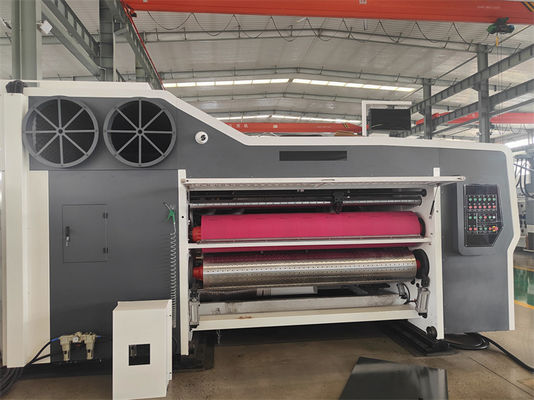 Τυπογραφία κυματοειδούς χαρτονιού Slotter Diecutting Flexo Machine με γρήγορη απόδοση
