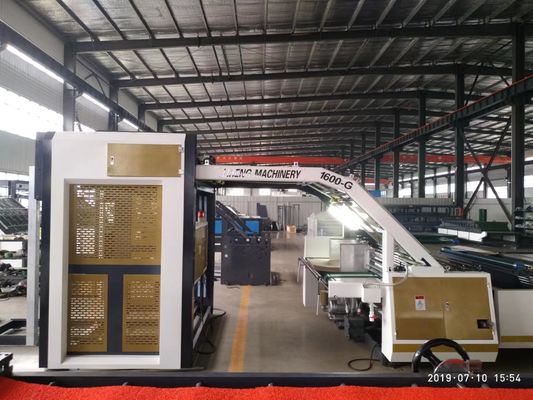13.5m x 2m x 2.9m αυτόματη μηχανή λαμινισμού φλάουτας με μακρά διάρκεια ζωής