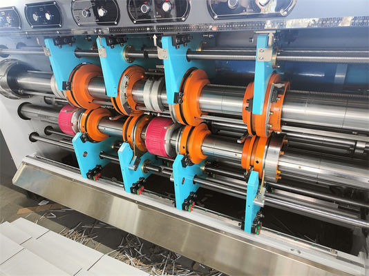 Εκτύπωση Slotting Μηχανή κόψιμο πετσέτας για κουτί πίτσα κάρτα ημι- αυτόματο 3 χρώματα Flexo μελάνι