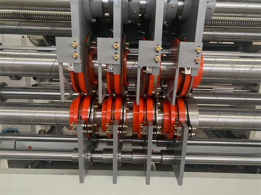 Εκτύπωση Slotting Μηχανή κόψιμο πετσέτας για κουτί πίτσα κάρτα ημι- αυτόματο 3 χρώματα Flexo μελάνι