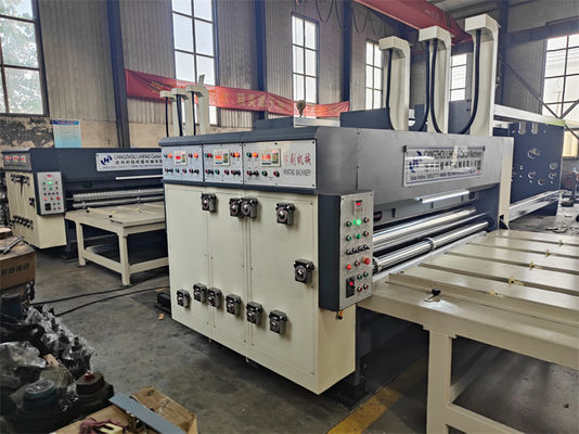 2 Χρωματική Flexo εκτυπωτής Slotter Die Cutter Μηχανή για το αίτημα του πελάτη στο κατάστημα τροφίμων