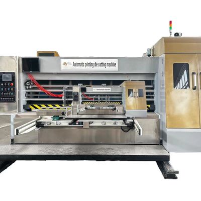 380 τάσης αυτόματη εκτύπωση Flexo Slotting Die Cutting Machine για την κατασκευή κυματοειδούς χαρτονιού