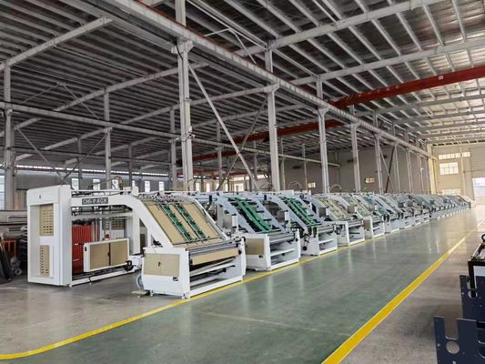 220V Διαφήμιση C Boxmac ημιαυτόματο φλάουτο κυματοειδές χαρτί κουτί μηχανή στρωματοποίησης