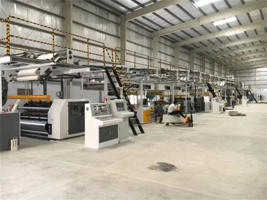 12.5KW Servo κύριο κινητήρα Τρία πλάγια κυματοειδή χαρτόνι γραμμή παραγωγής για κουτιά