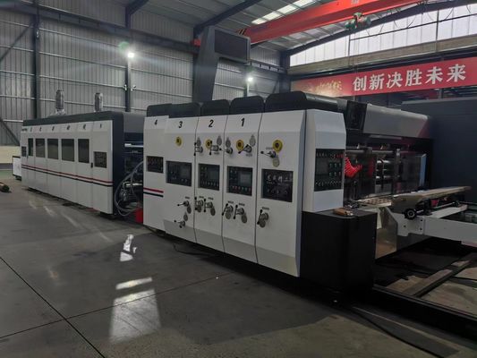 Εμπόριο αυτοματοποιημένης εκτύπωσης Flexo Slot Die-cut Machine για κυματισμό με σχεδιασμό