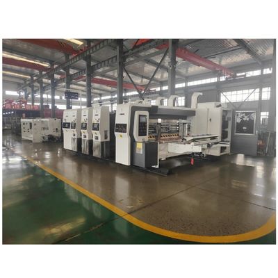 380V ταχύτητα 4 Color Printer Slotter And Die Cutter Machine για κυματισμένη συσκευασία