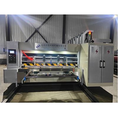 Υψηλής ευελιξίας Flexo εκτύπωση Slotting περιστροφική πετσέτα κόψιμο μηχανή Stacker 18000 KG