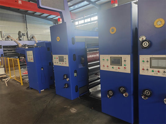 Υψηλής ταχύτητας εκτυπωτής Flexo Slotter Die Cutting Carton εκτυπωτική μηχανή για 18000 KG
