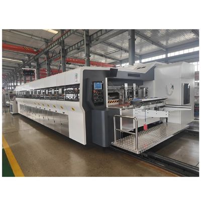 1800 KG αυτόματη Flexo 4 χρωματική εκτυπωτής Slotter και Die Cutter κυματοειδές χαρτί εκτύπωσης μηχανή