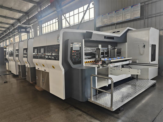 1800 KG αυτόματη Flexo 4 χρωματική εκτυπωτής Slotter και Die Cutter κυματοειδές χαρτί εκτύπωσης μηχανή