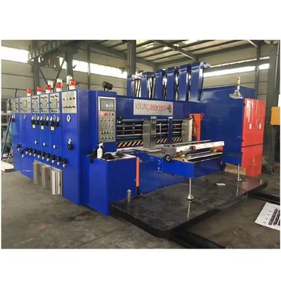 1800 KG αυτόματη Flexo 4 χρωματική εκτυπωτής Slotter και Die Cutter κυματοειδές χαρτί εκτύπωσης μηχανή