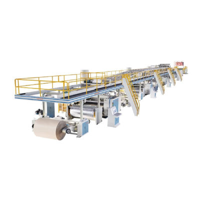 4500 KG Πλήρως αυτόματη υψηλής ταχύτητας μηχανή παραγωγής κυματοειδούς χαρτονιού 3/5/7